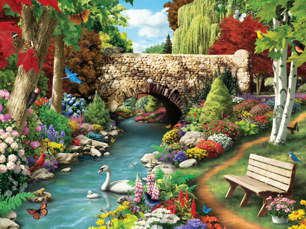 Willow Whispers - Scratch and Dent Countryside Jigsaw Puzzle