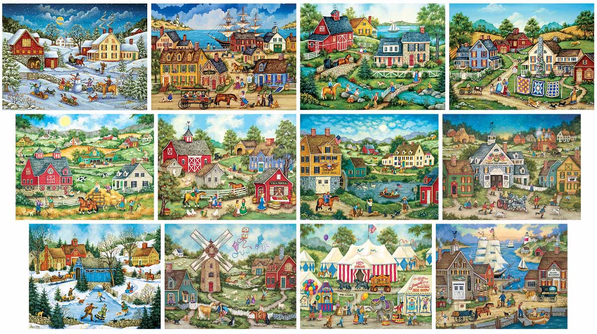 Bonnie White Bundle - Scratch and Dent Countryside Jigsaw Puzzle