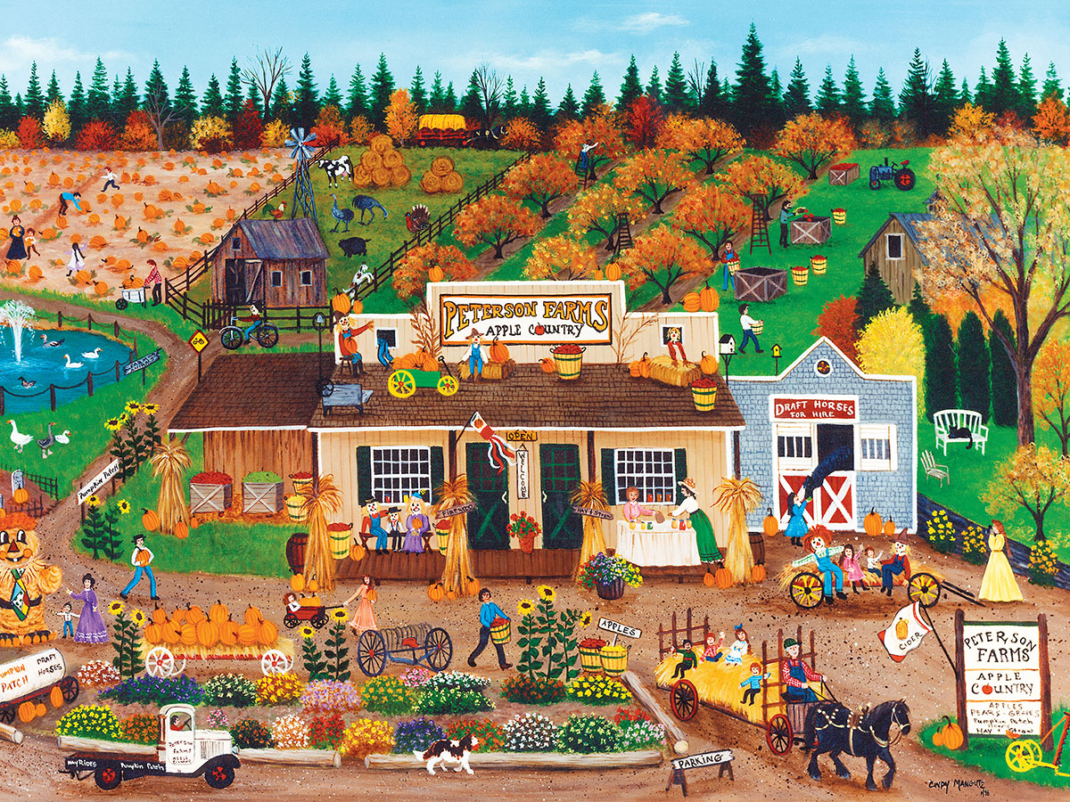 Harvest Truck Vehicles Panoramic Puzzle By Lang