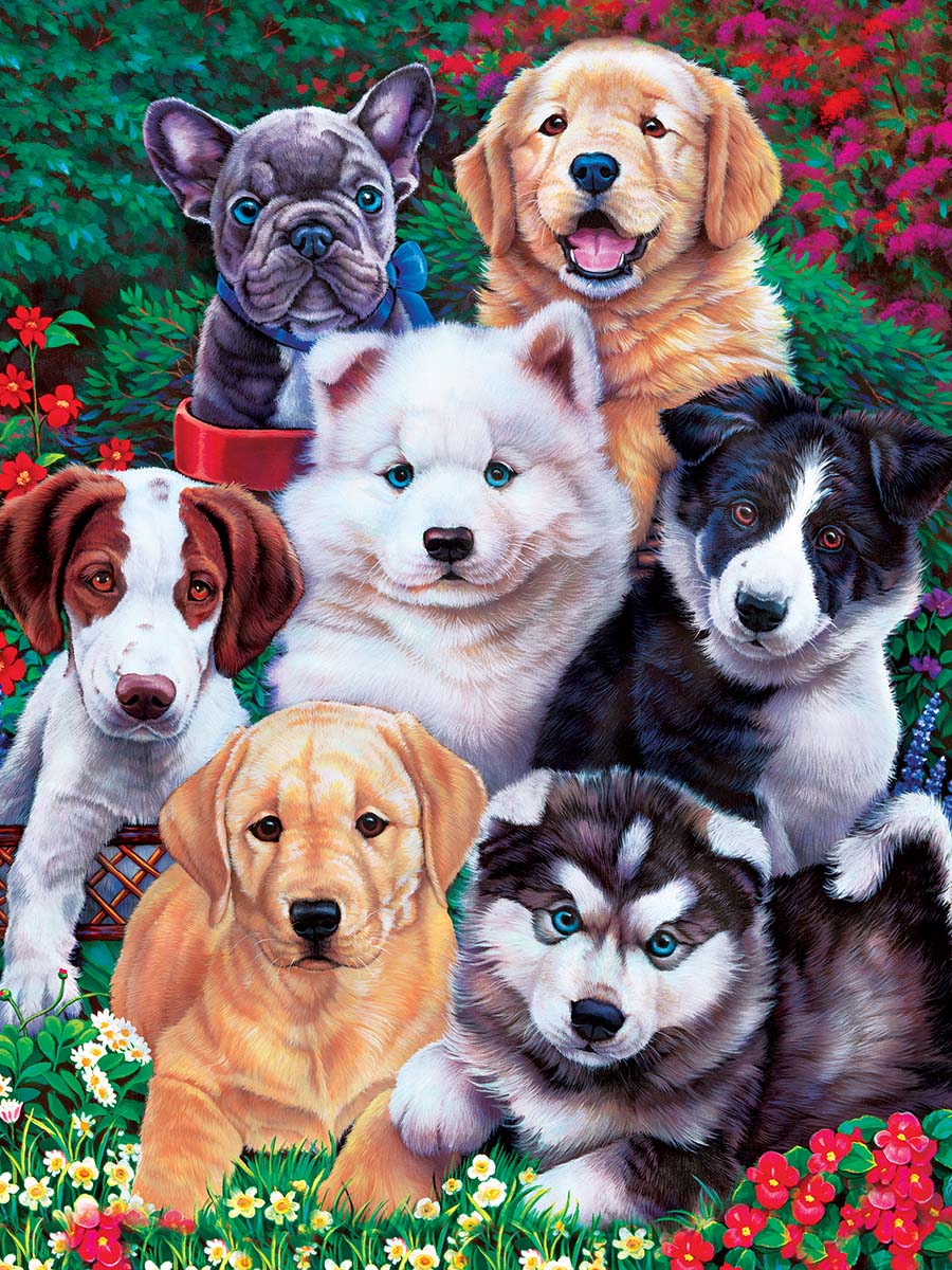 Fluffy Fuzzballs - Scratch and Dent Dogs Jigsaw Puzzle