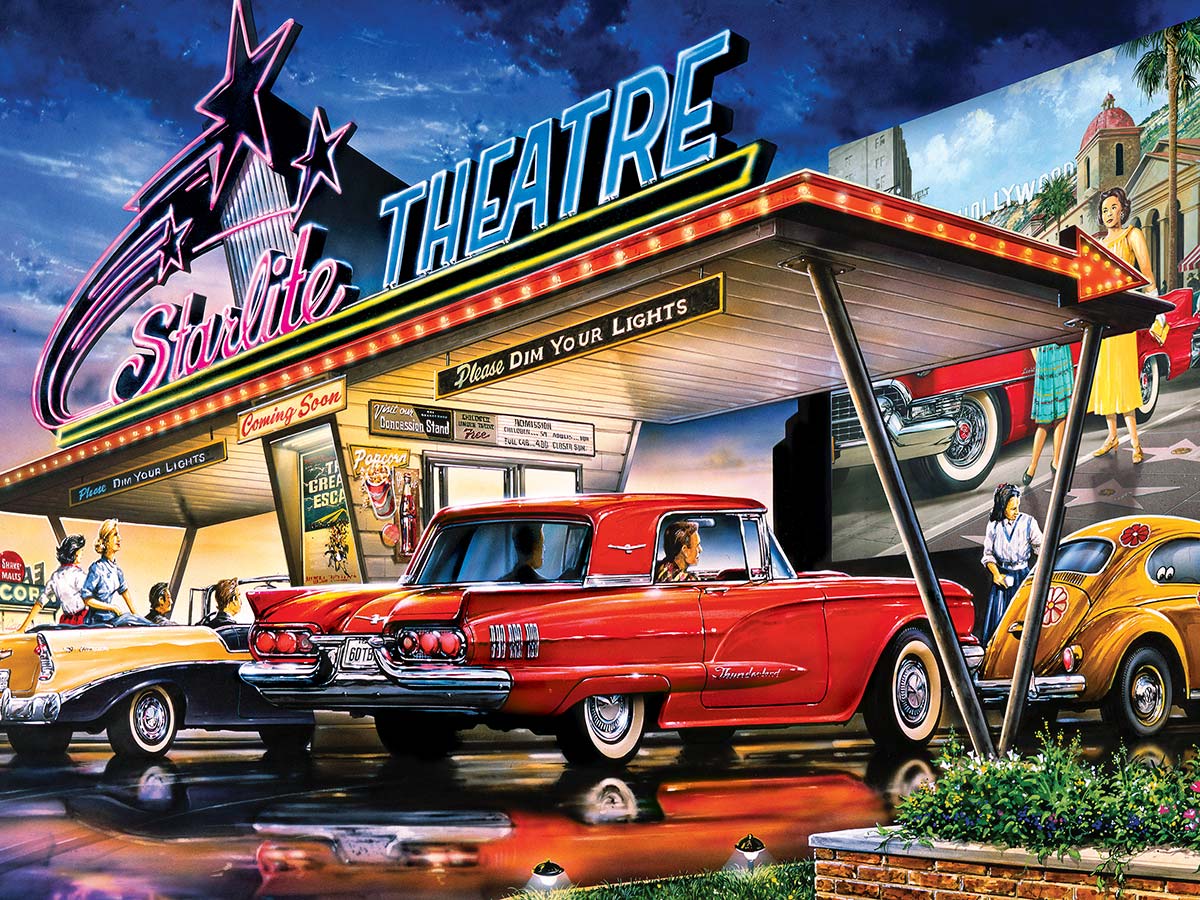 Starlite Drive-In - Scratch and Dent Nostalgic & Retro Jigsaw Puzzle