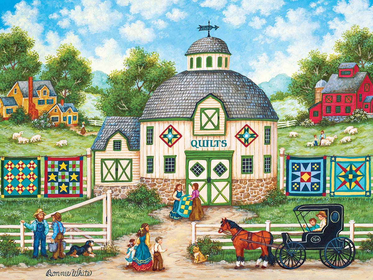The Quilt Barn - Scratch and Dent Americana Jigsaw Puzzle