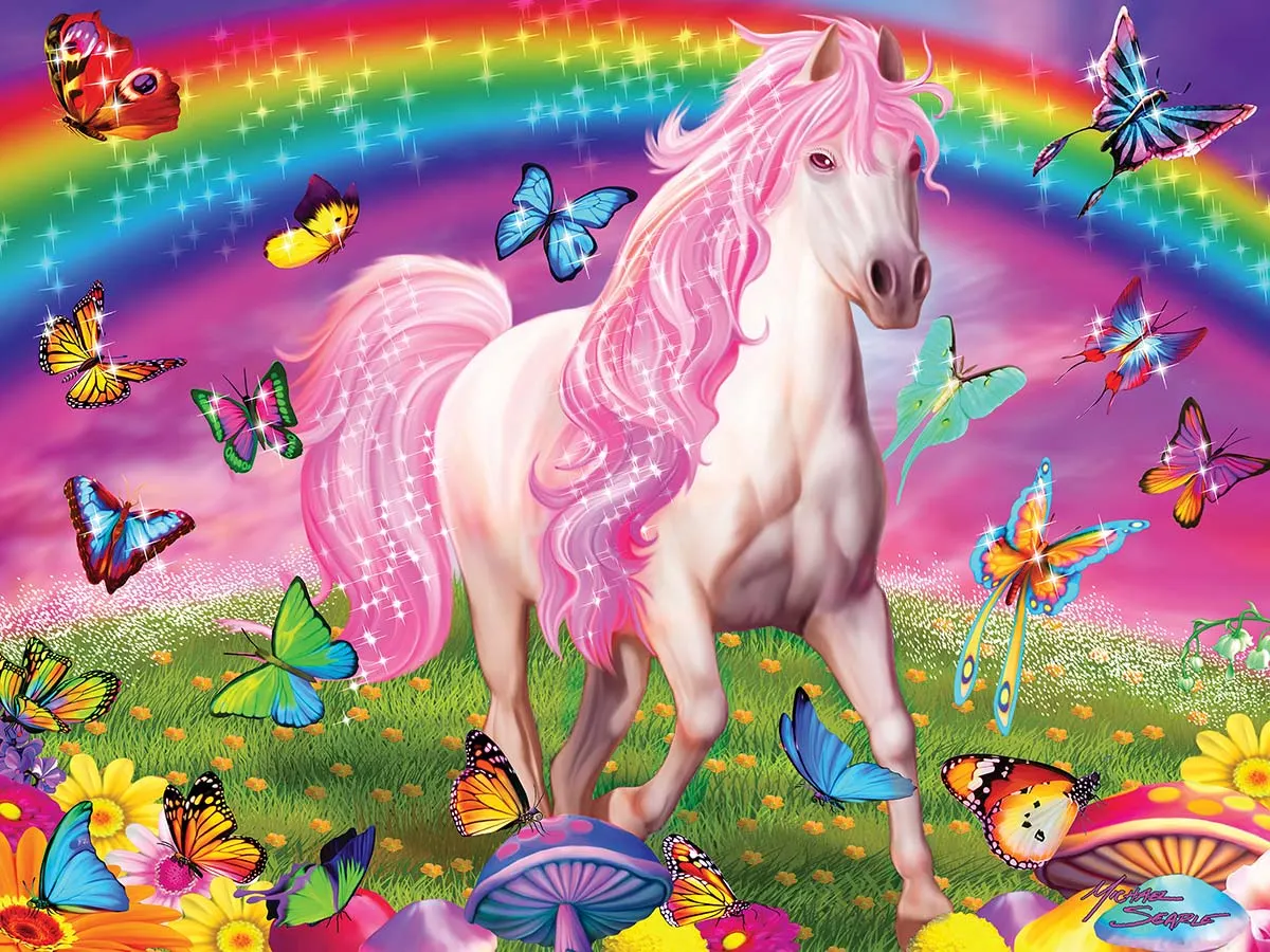 Rainbow World - 300 Piece Jigsaw Puzzle by MasterPieces