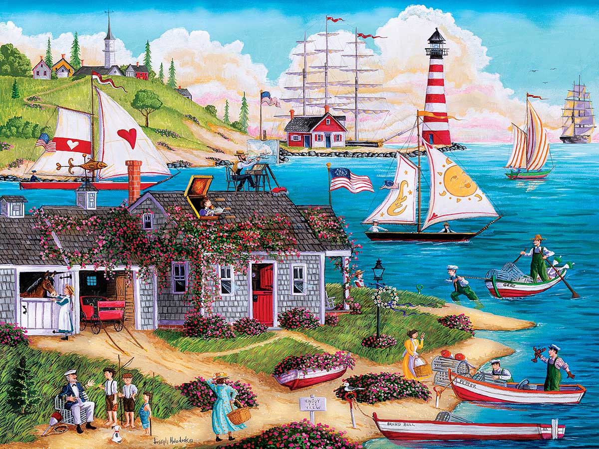 Painter's Point - Scratch and Dent Lighthouse Jigsaw Puzzle
