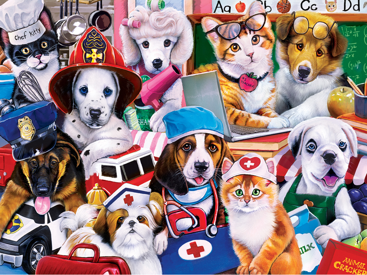 Essential Workers Dogs Jigsaw Puzzle