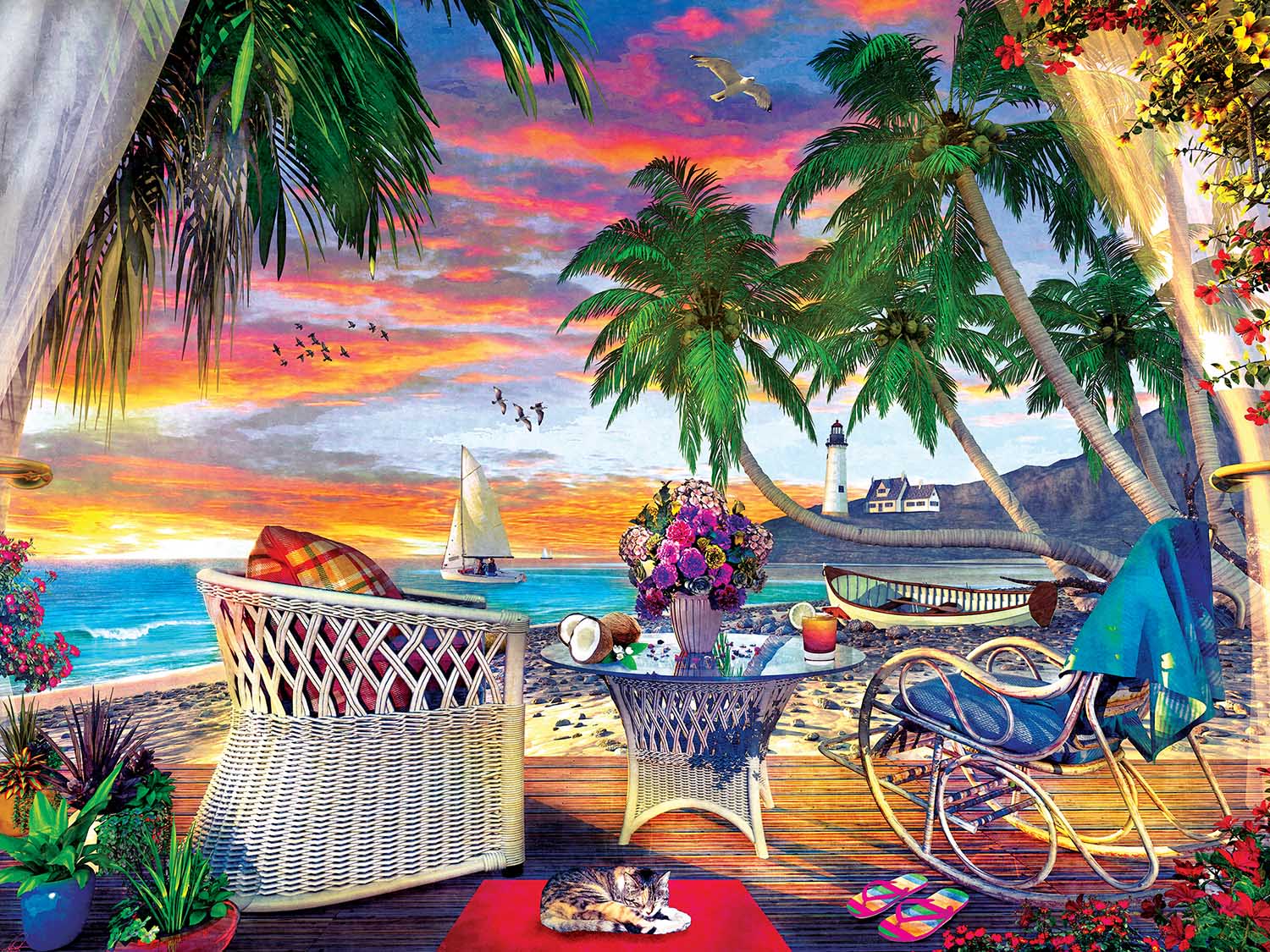 Paradise Breeze - Scratch and Dent Beach & Ocean Jigsaw Puzzle