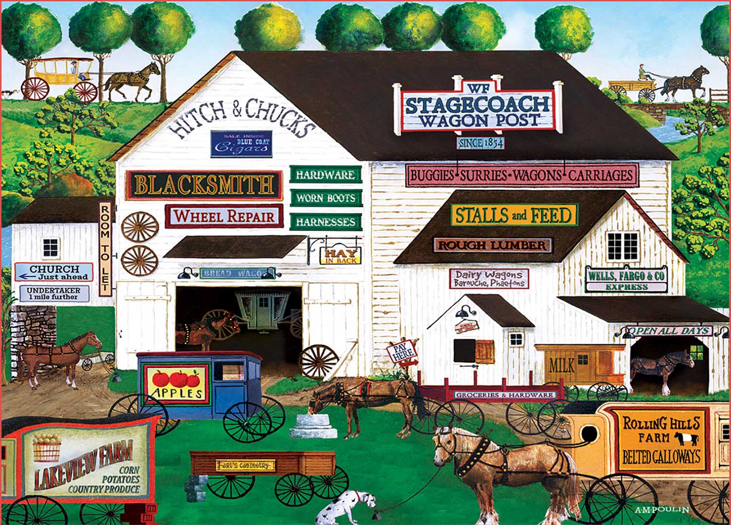 Free Wheeling - Scratch and Dent Farm Jigsaw Puzzle