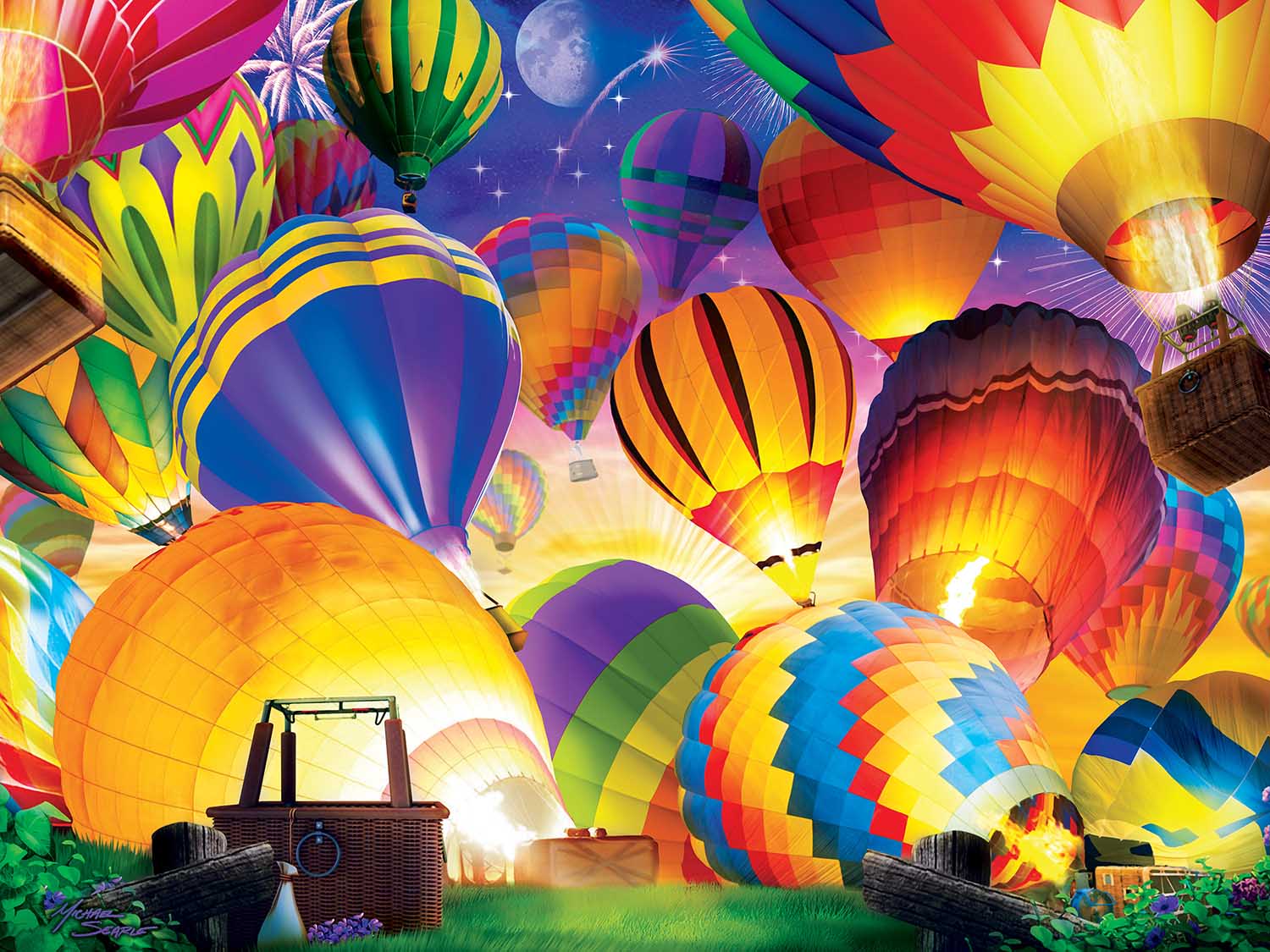 Taking Flight - Scratch and Dent Hot Air Balloon Glow in the Dark Puzzle