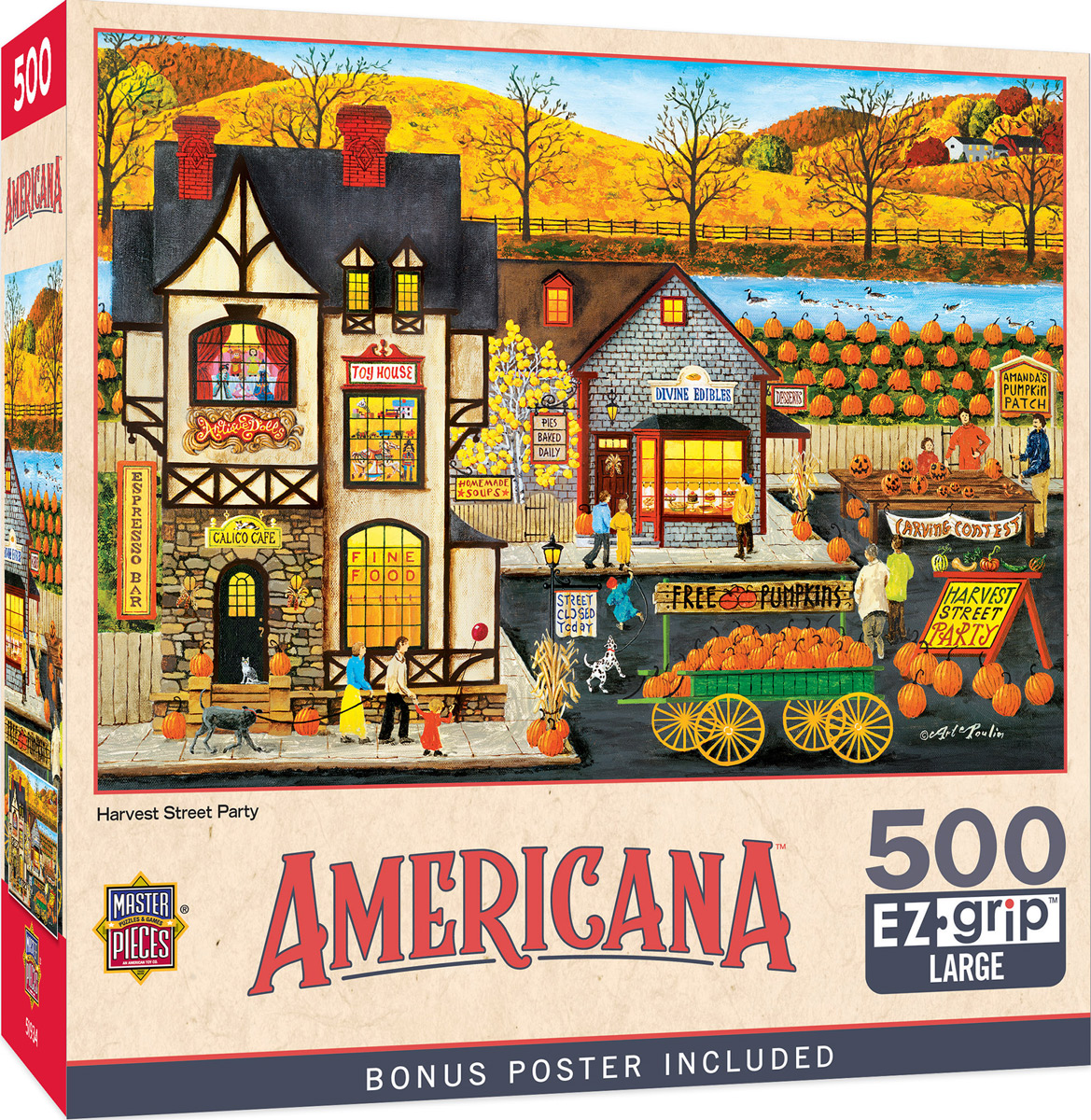 Harvest Street Party, 500 Pieces, MasterPieces | Puzzle Warehouse