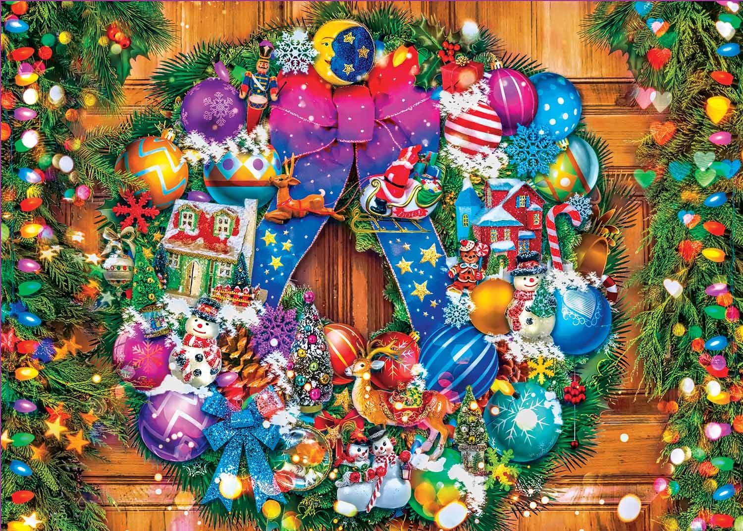 Vintage Ornament Wreath - Scratch and Dent Christmas