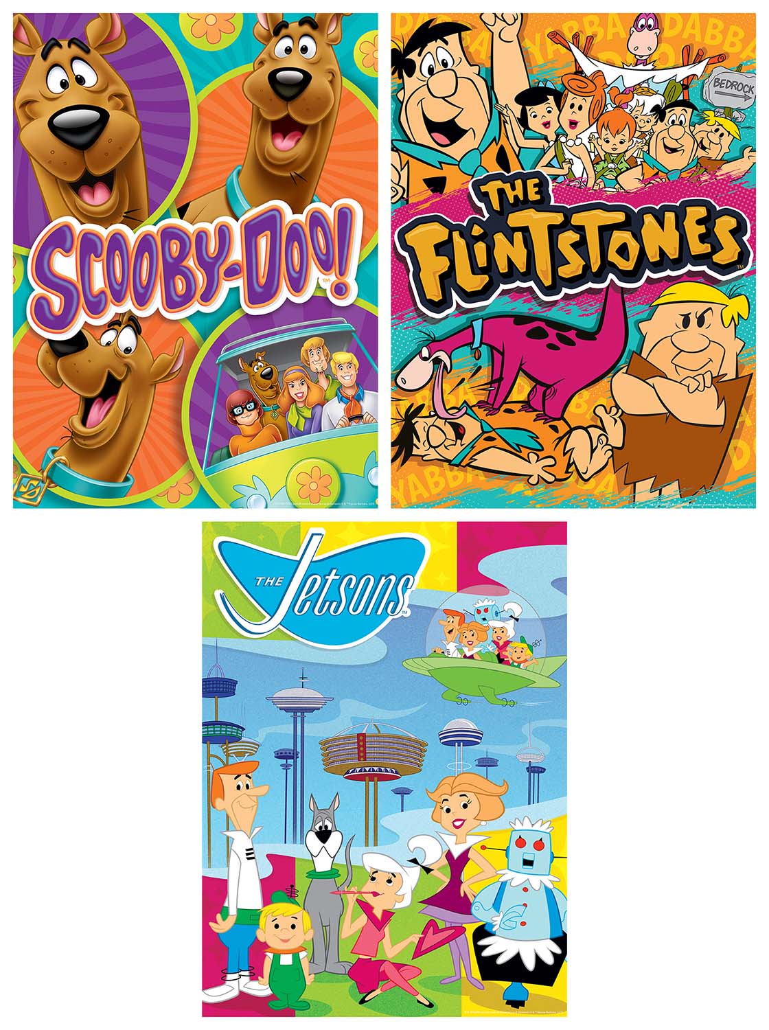 3 Pack - Hanna-Barbera 500 Piece Puzzles - Scratch and Dent, 500 Pieces ...