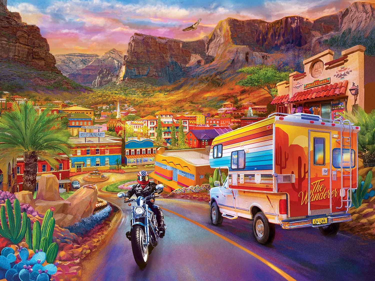 Roadsides of the Southwest - Into the Valley Jigsaw Puzzle