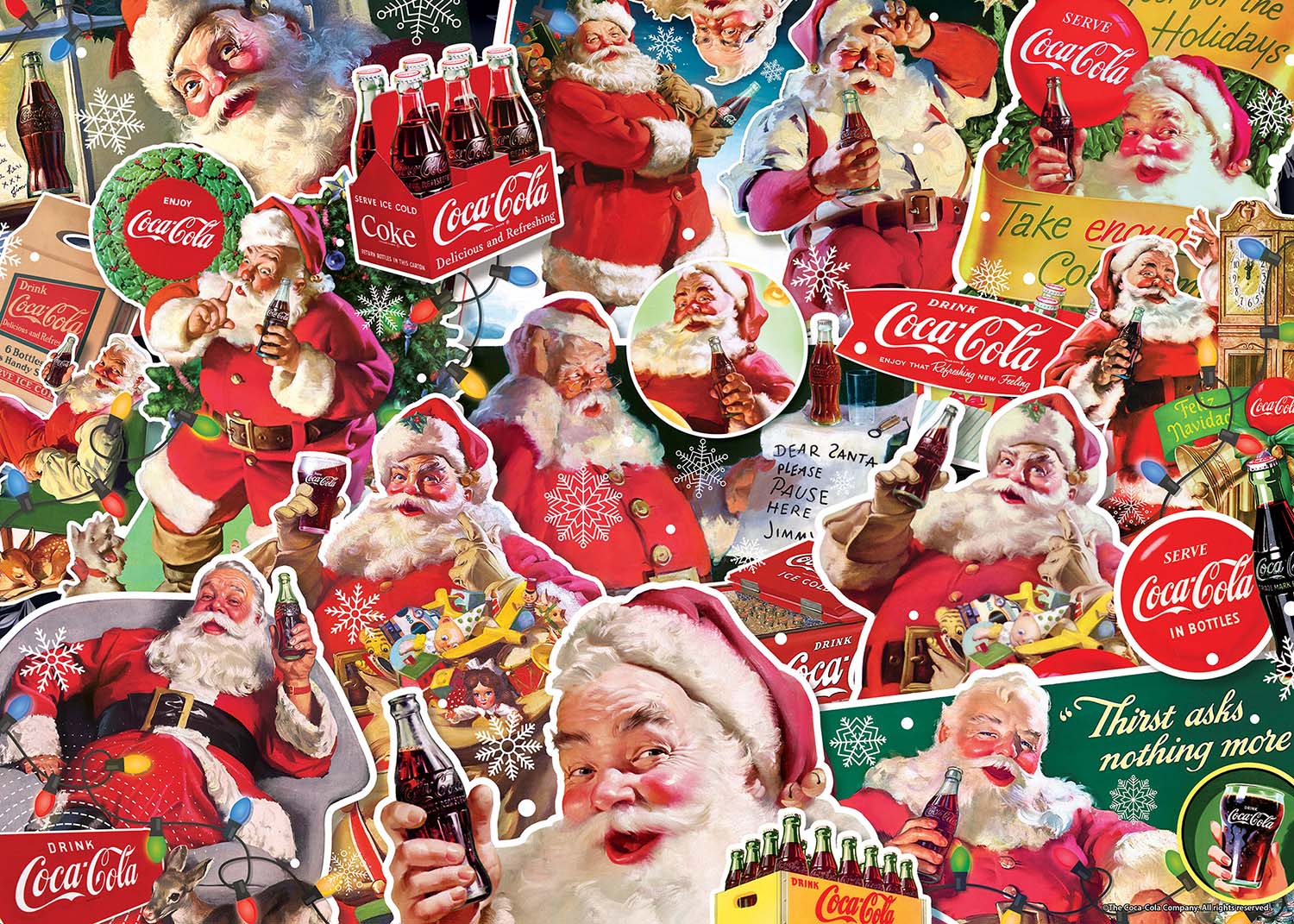 Coca-Cola Christmas Food and Drink Jigsaw Puzzle