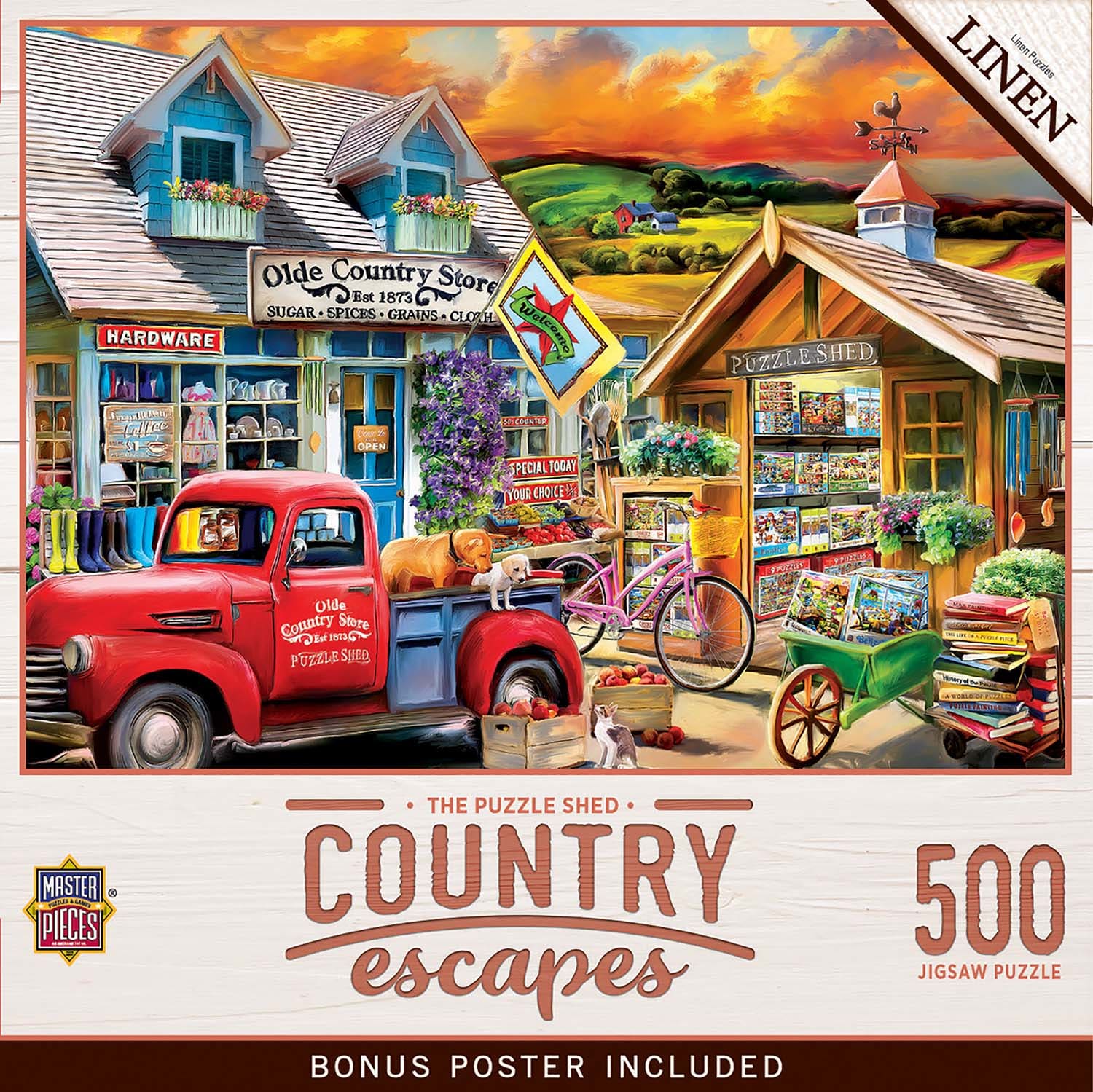 洋書 Country Escapes Country Escapes - The Puzzle Shed - 500 Piece Jigsaw Puzzle