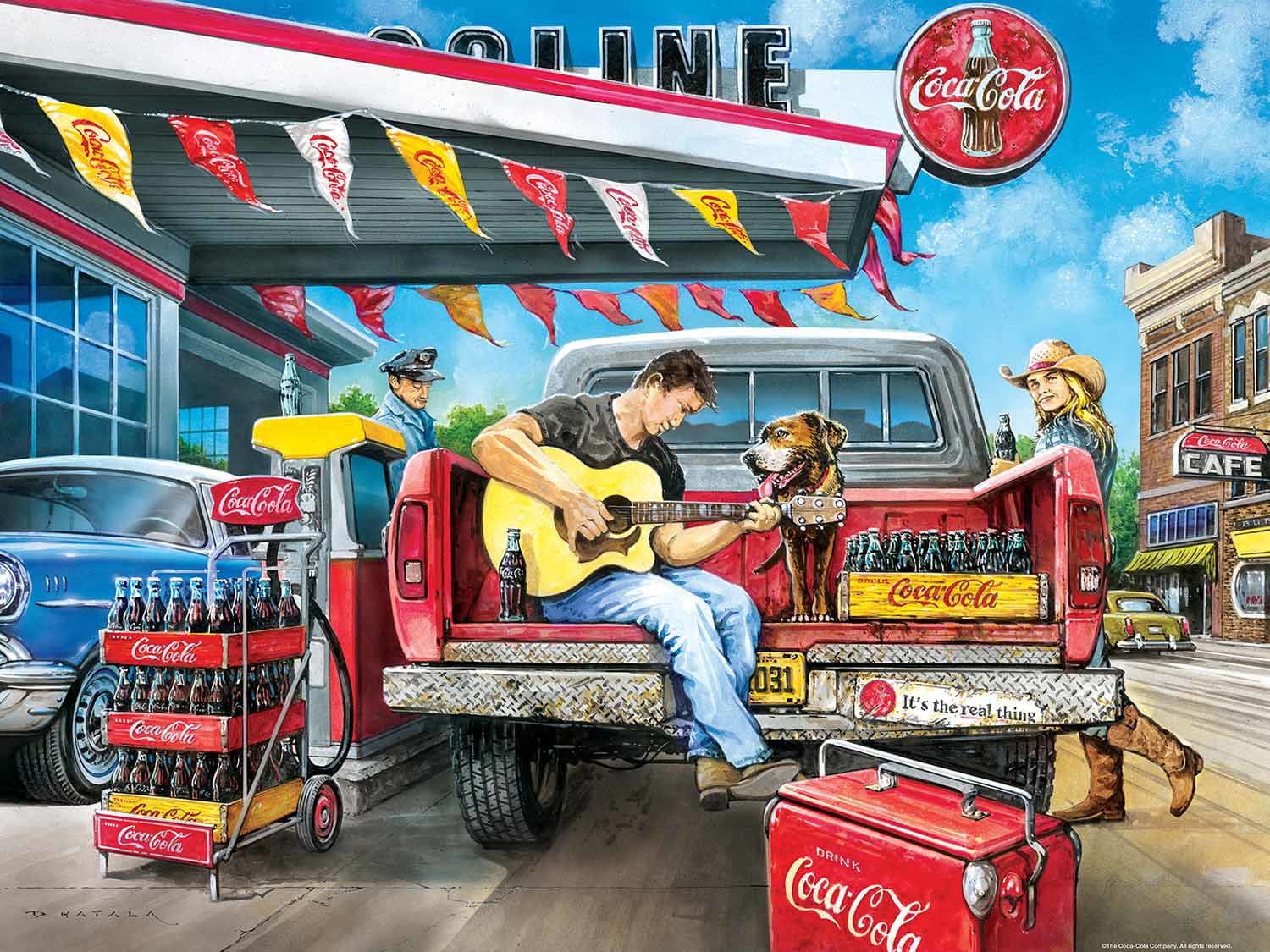 ジグソーパズル 1948 Coca-Cola puzzle & Kay Frame. s-l400.jpg