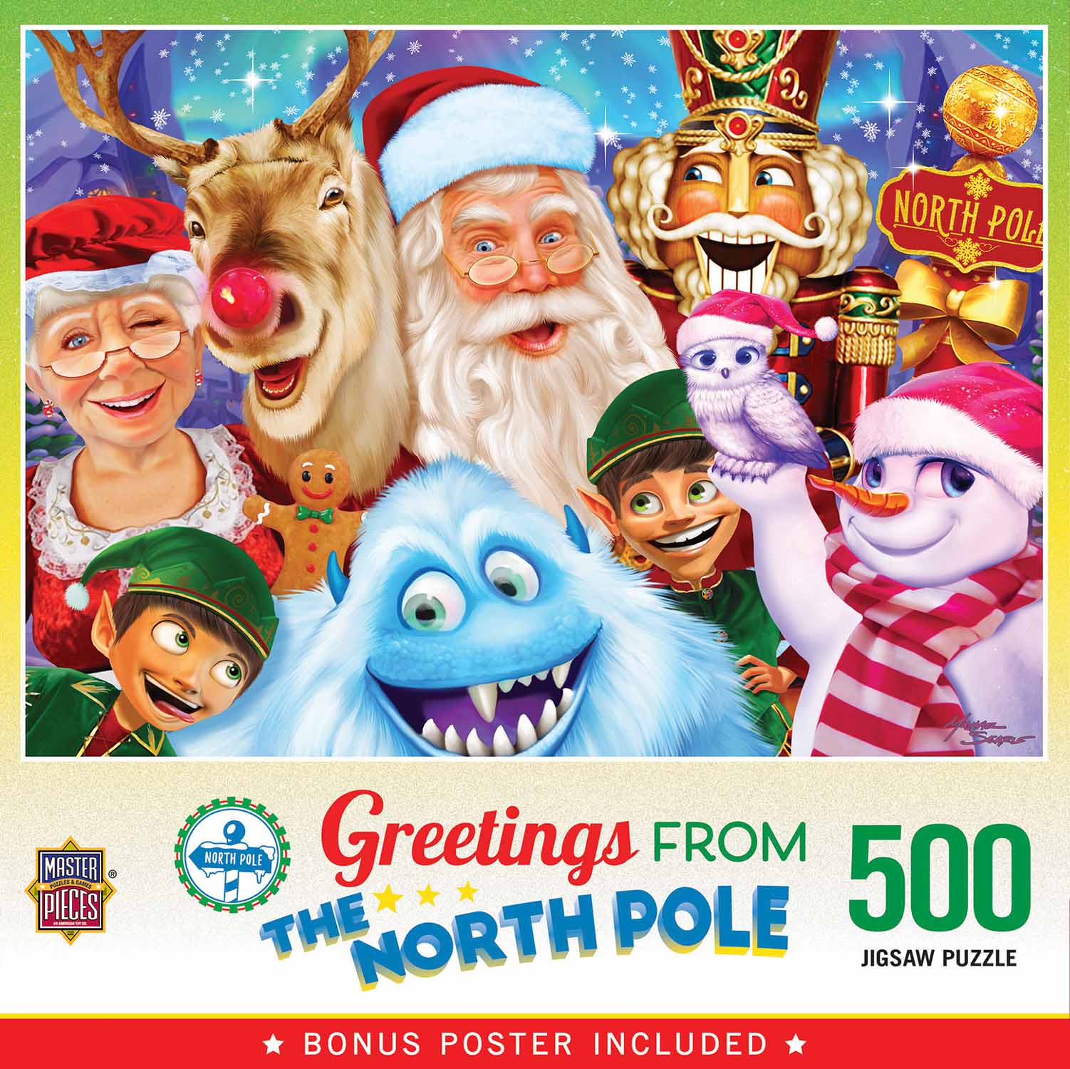 The North Pole Family Portrait Christmas Jigsaw Puzzle