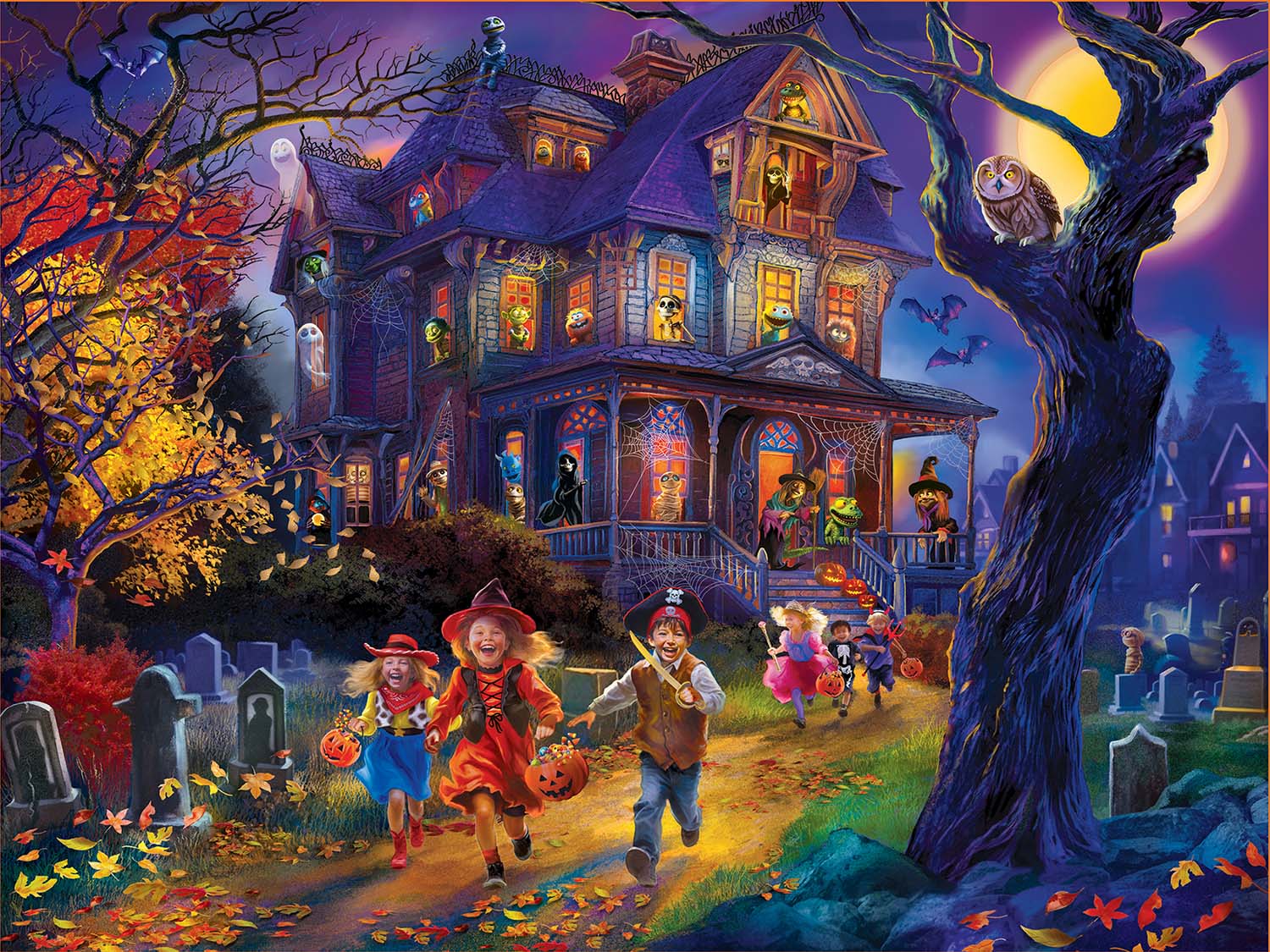 Creepy Corners Halloween Glow in the Dark Puzzle