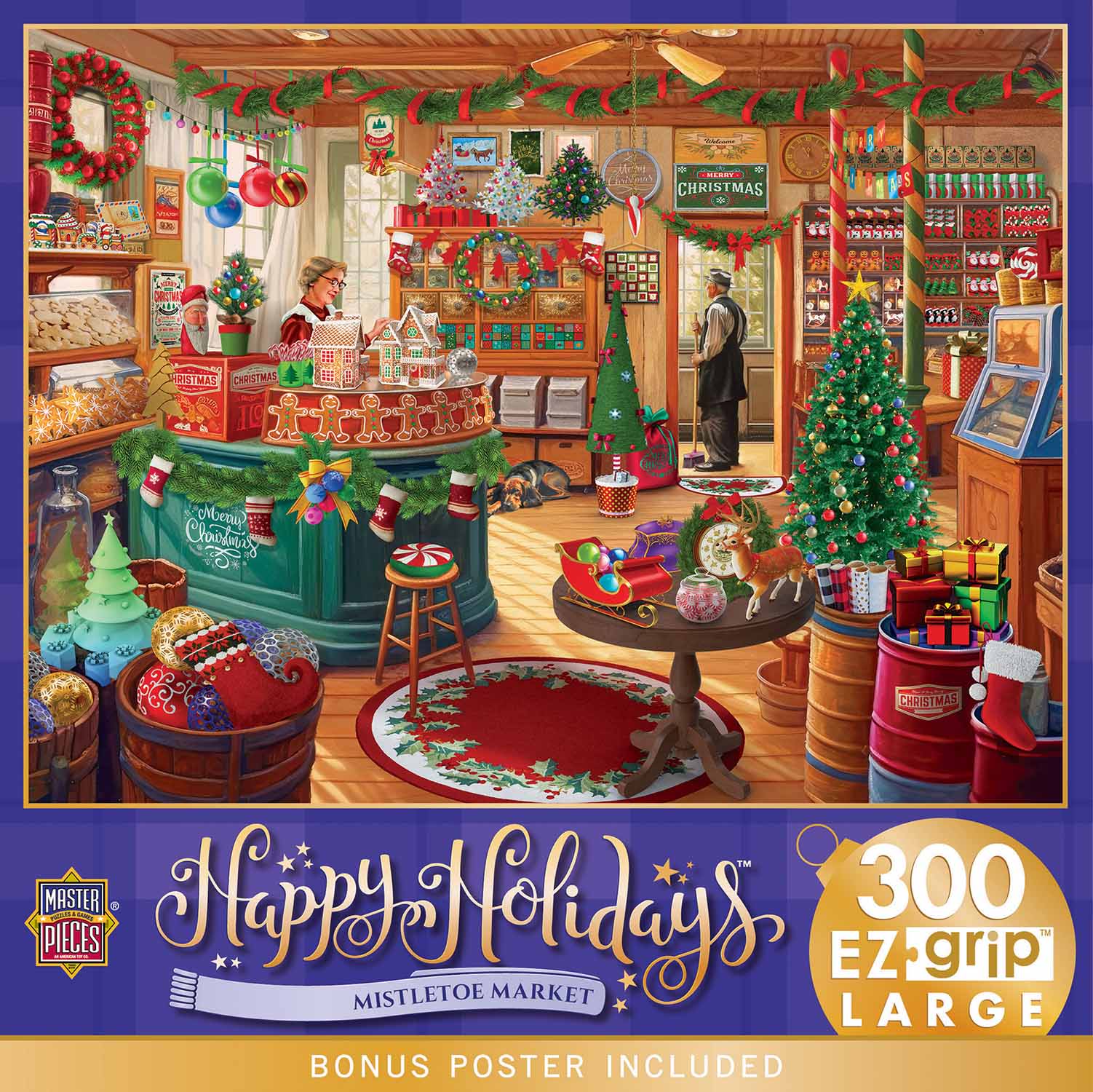 Happy Holidays - Mistletoe Market Christmas Jigsaw Puzzle