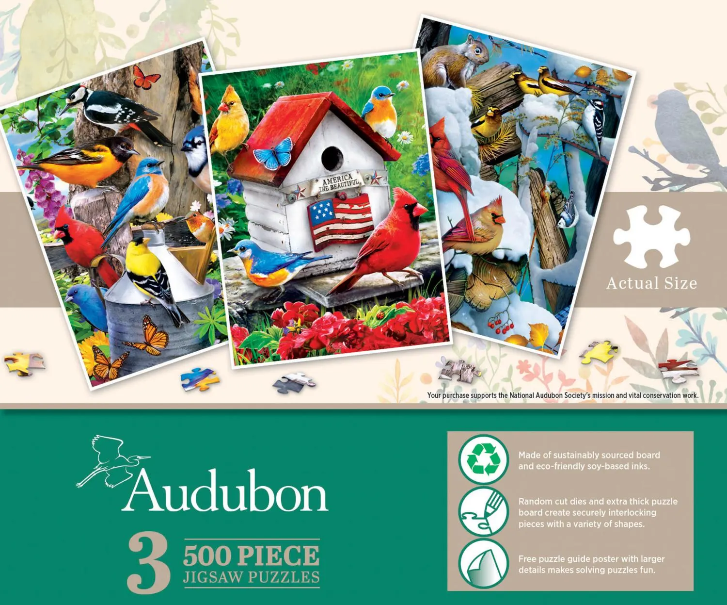3 Pack - Audubon  Birds