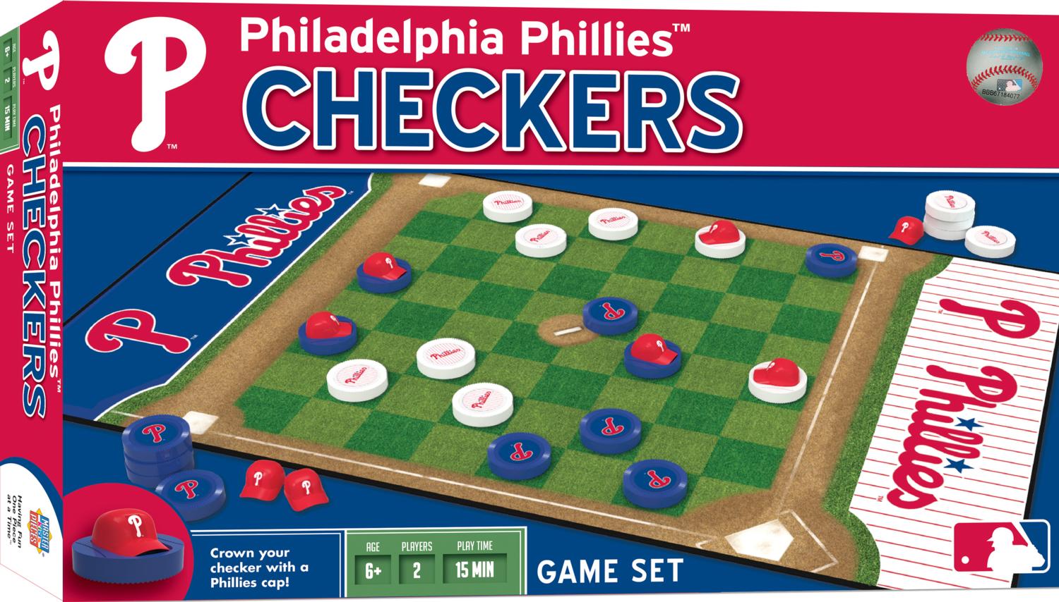 Philadelphia Phillies MLB Checkers, MasterPieces | Puzzle Warehouse