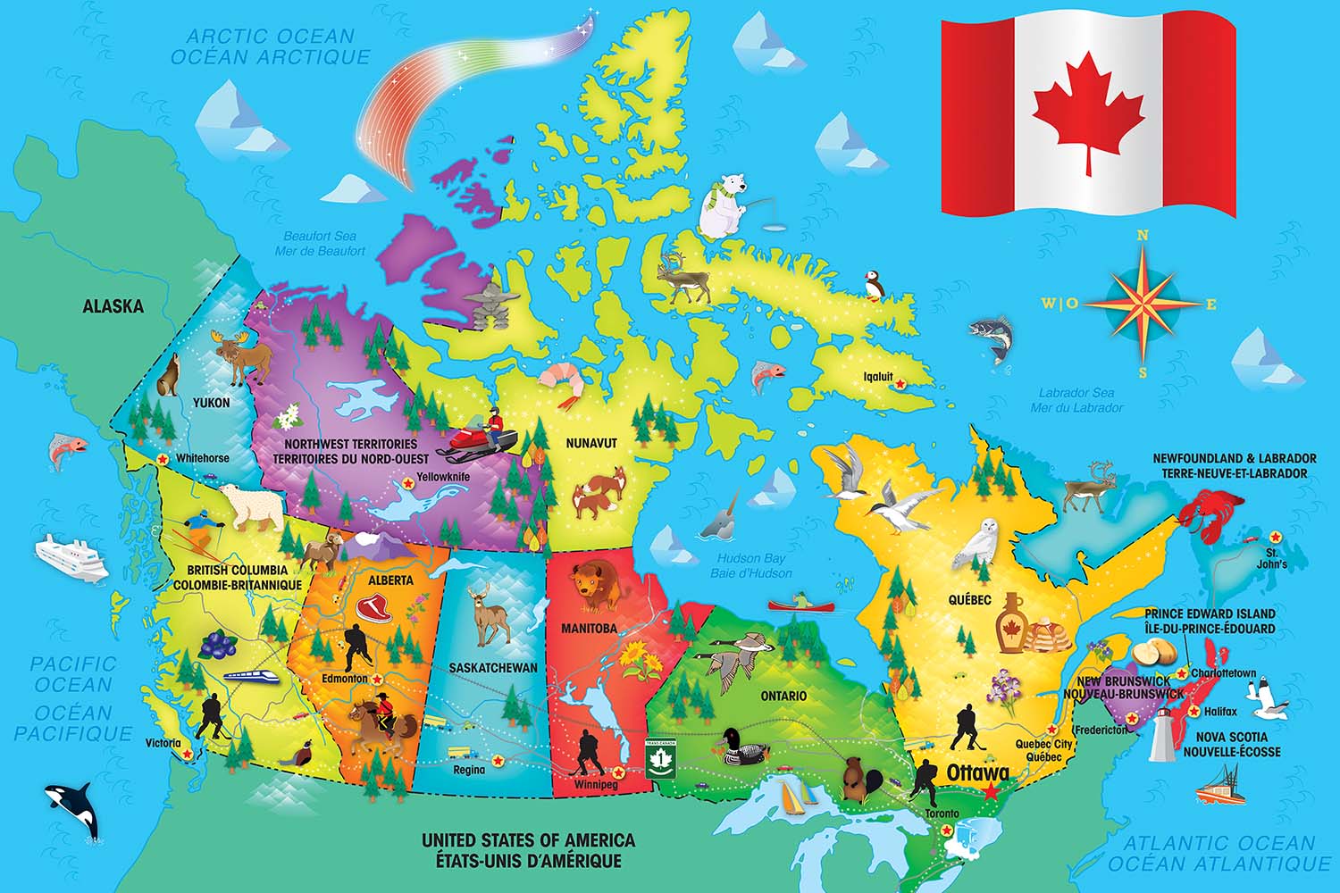 Educational - Canada Map  Maps & Geography Jigsaw Puzzle