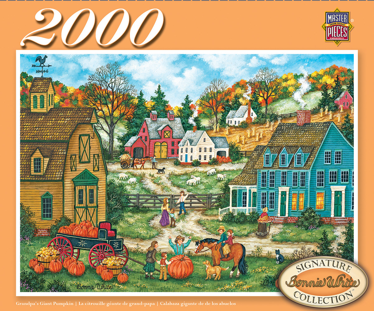 Grandpa's Giant Pumpkin - Scratch and Dent Countryside Jigsaw Puzzle