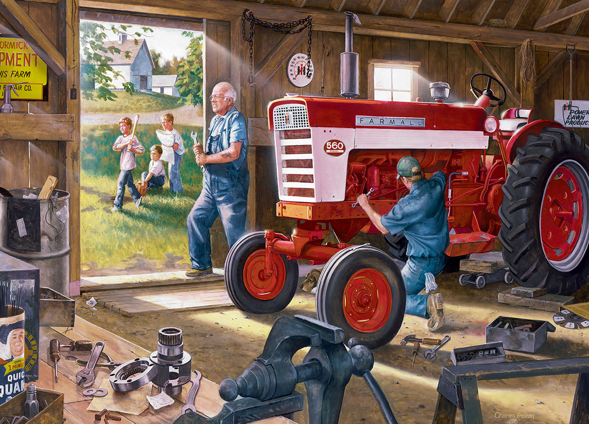 Red Power - Scratch and Dent Farm Jigsaw Puzzle