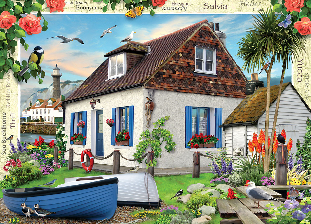 Fishermans Cottage - Scratch and Dent Beach & Ocean Jigsaw Puzzle