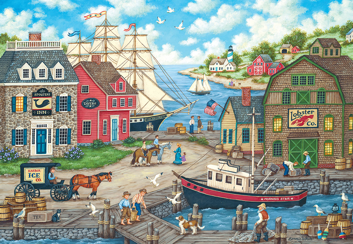 Seagull's Delight - Scratch and Dent Boat Jigsaw Puzzle