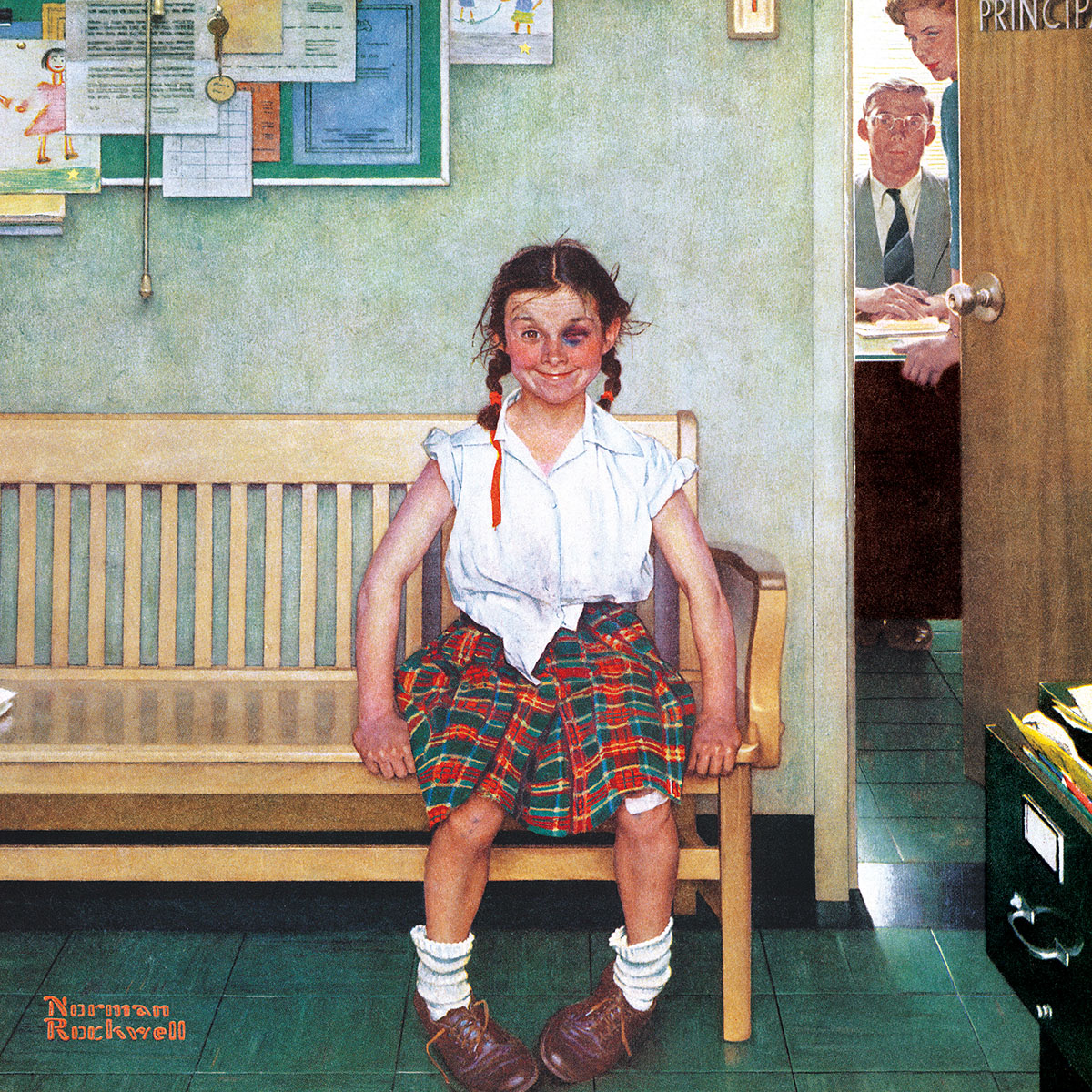 The Shiner (Saturday Evening Post Norman Rockwell) - Scratch and Dent Nostalgic & Retro Jigsaw Puzzle