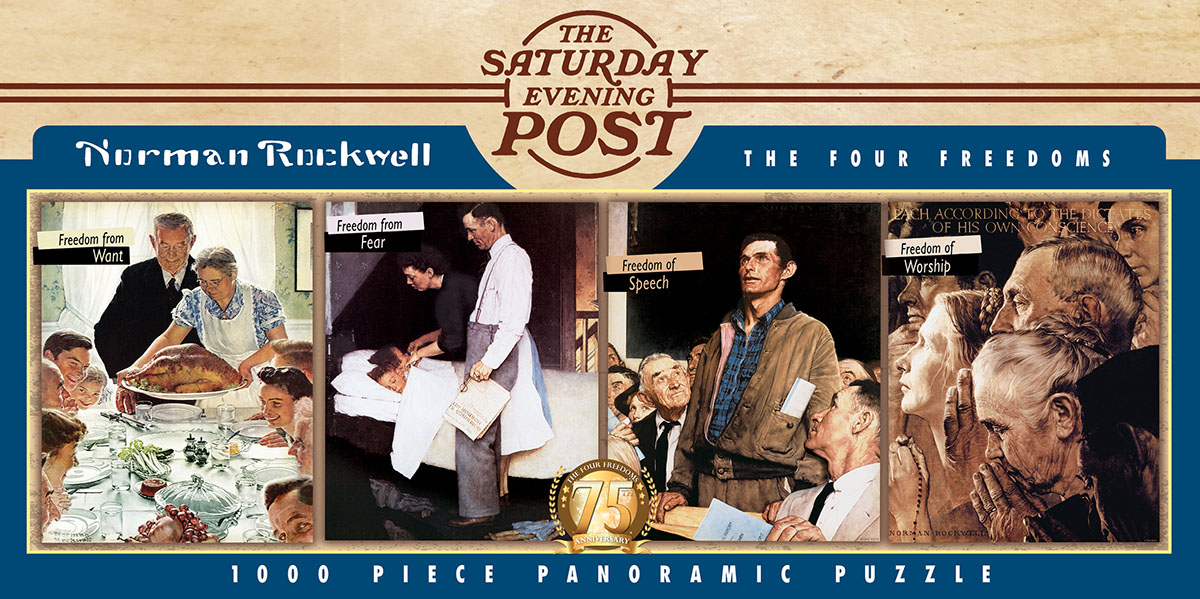 The Four Freedoms - Scratch and Dent Nostalgic & Retro Jigsaw Puzzle