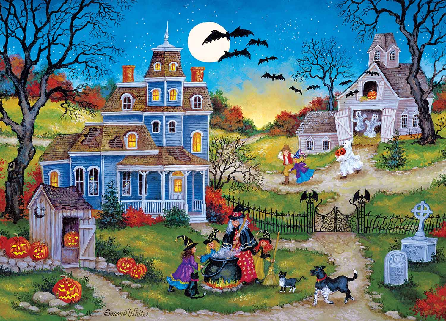 Halloween - Three Little Witches Halloween Jigsaw Puzzle