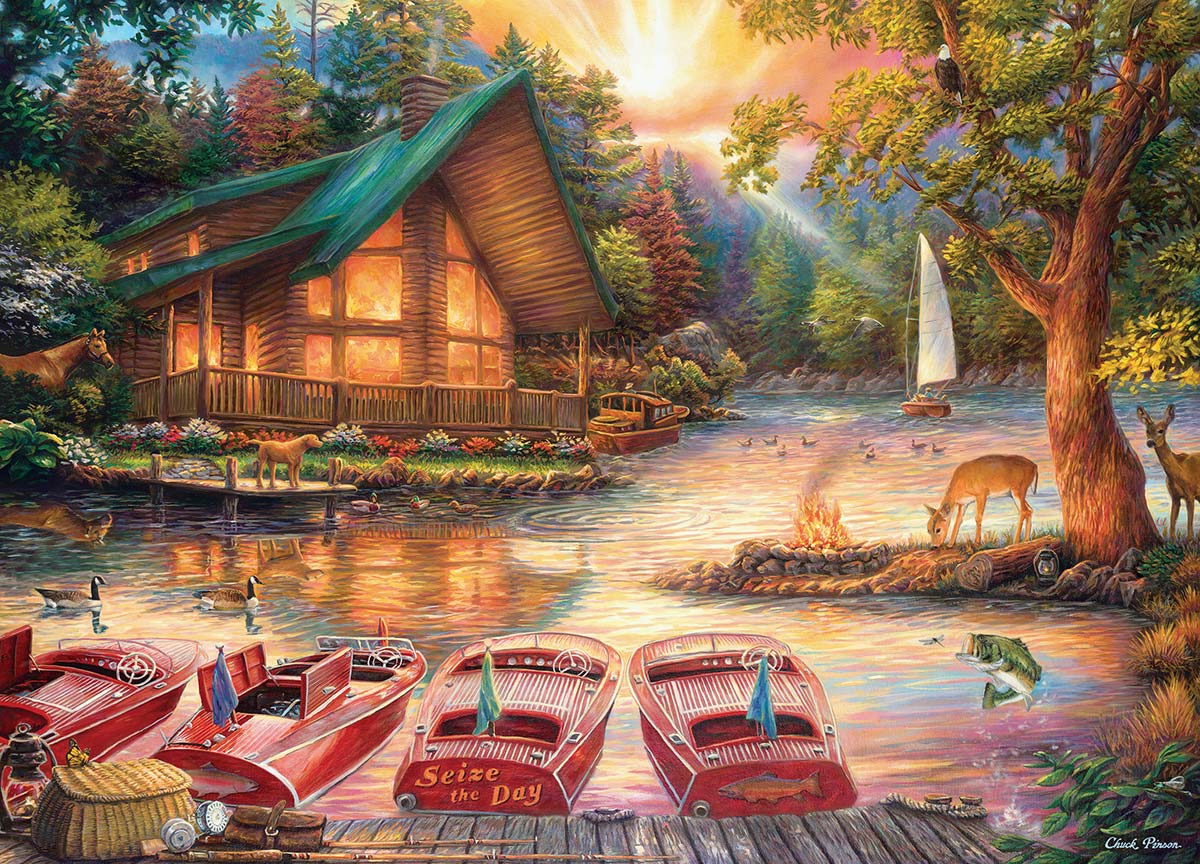 Seize the Day - Scratch and Dent Lakes & Rivers Jigsaw Puzzle