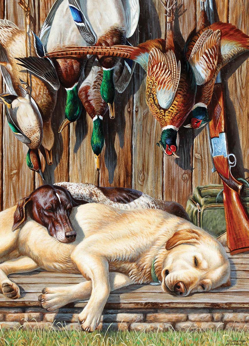 All Tuckered Out - Scratch and Dent Dogs Jigsaw Puzzle