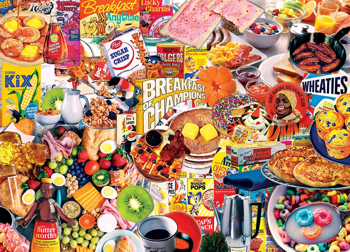 Breakfast of Champions - Scratch and Dent Nostalgic & Retro Jigsaw Puzzle