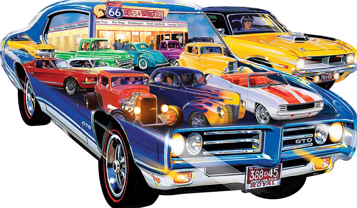 Hot Rod - Scratch and Dent Car Shaped Puzzle