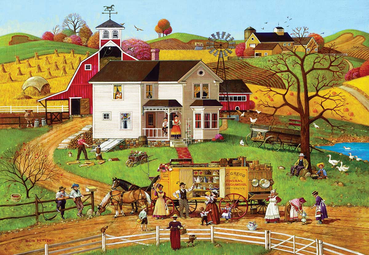 The Travelling Man Americana Jigsaw Puzzle