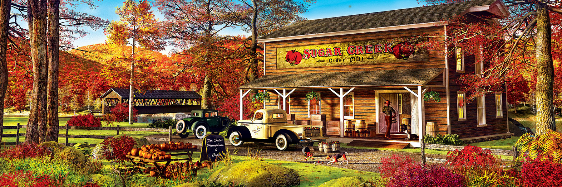 Sugar Creek Cider Mill - Scratch and Dent Countryside Jigsaw Puzzle