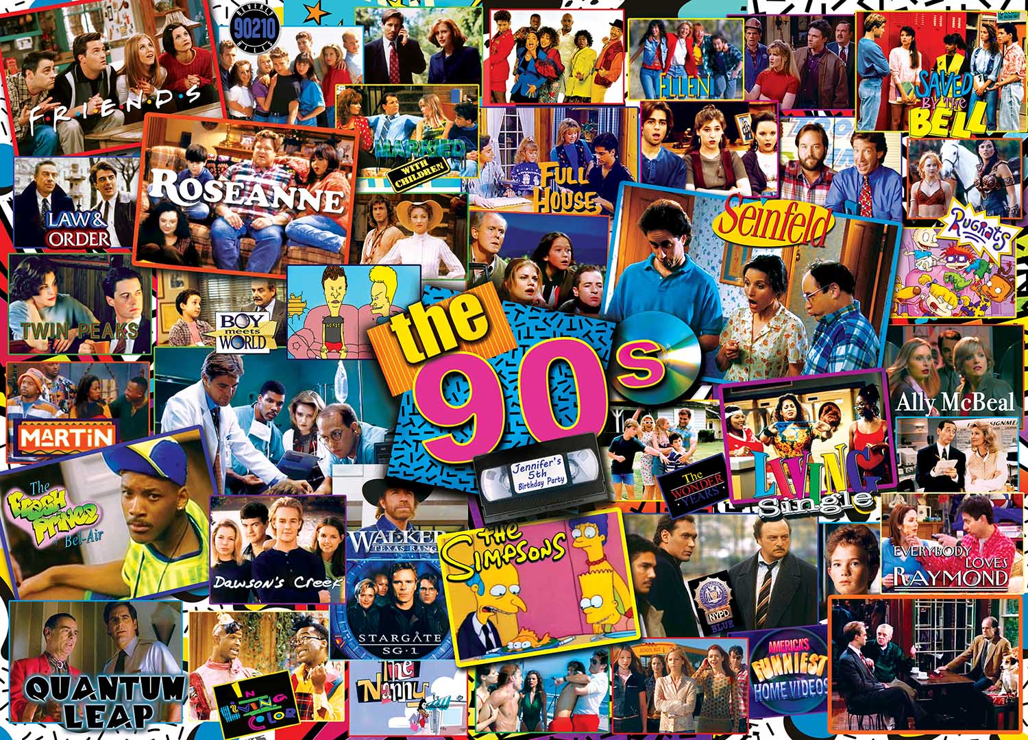 90s Shows - Scratch and Dent Movies & TV Jigsaw Puzzle