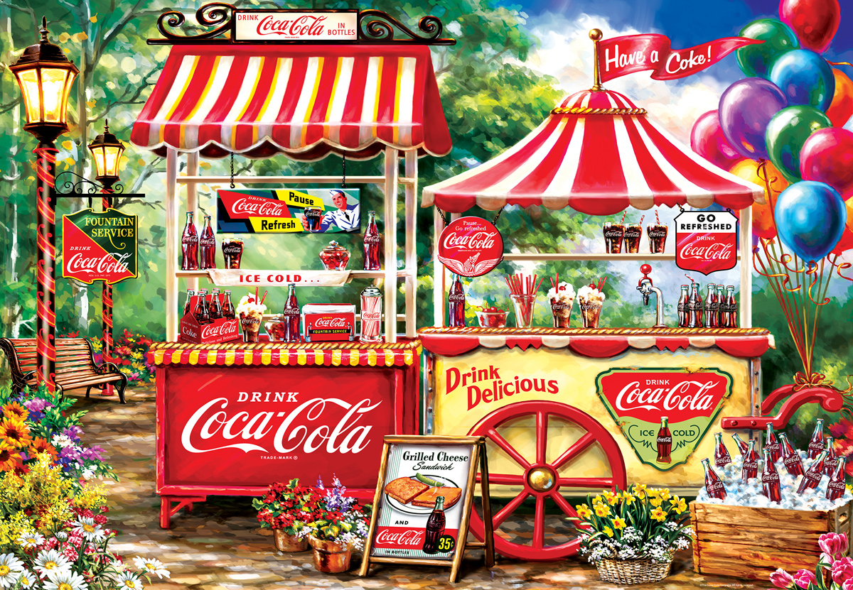 Coca-Cola Stand Carnival & Circus Jigsaw Puzzle