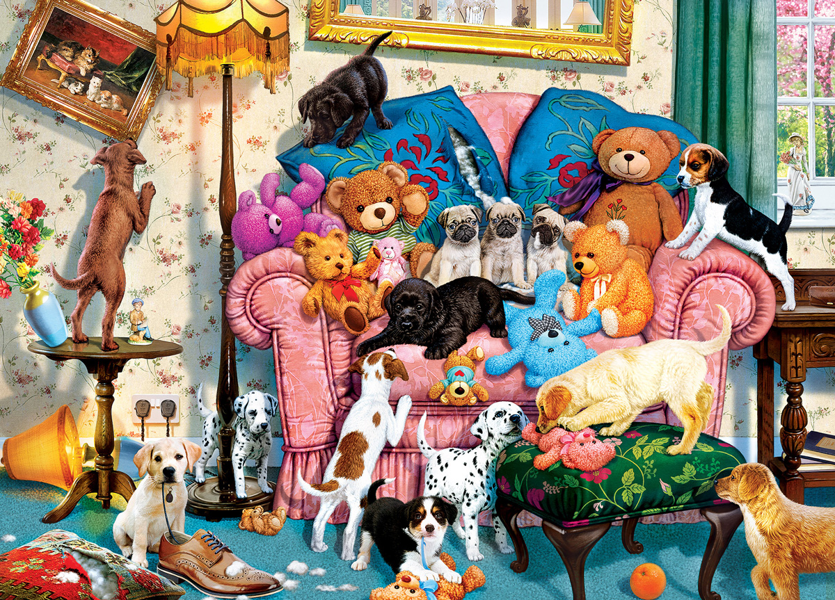 Loose in the House Animals Jigsaw Puzzle