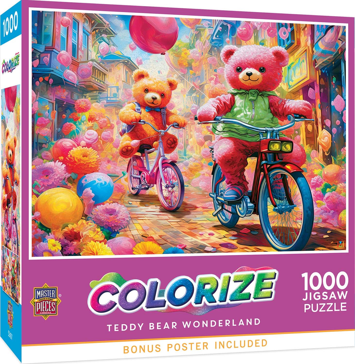 Colorize - Teddy Bear Wonderland - 1000 Piece Jigsaw Puzzle