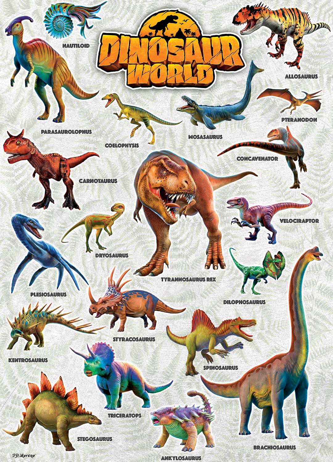 Field Guide - Dinosaur World Dinosaurs Jigsaw Puzzle