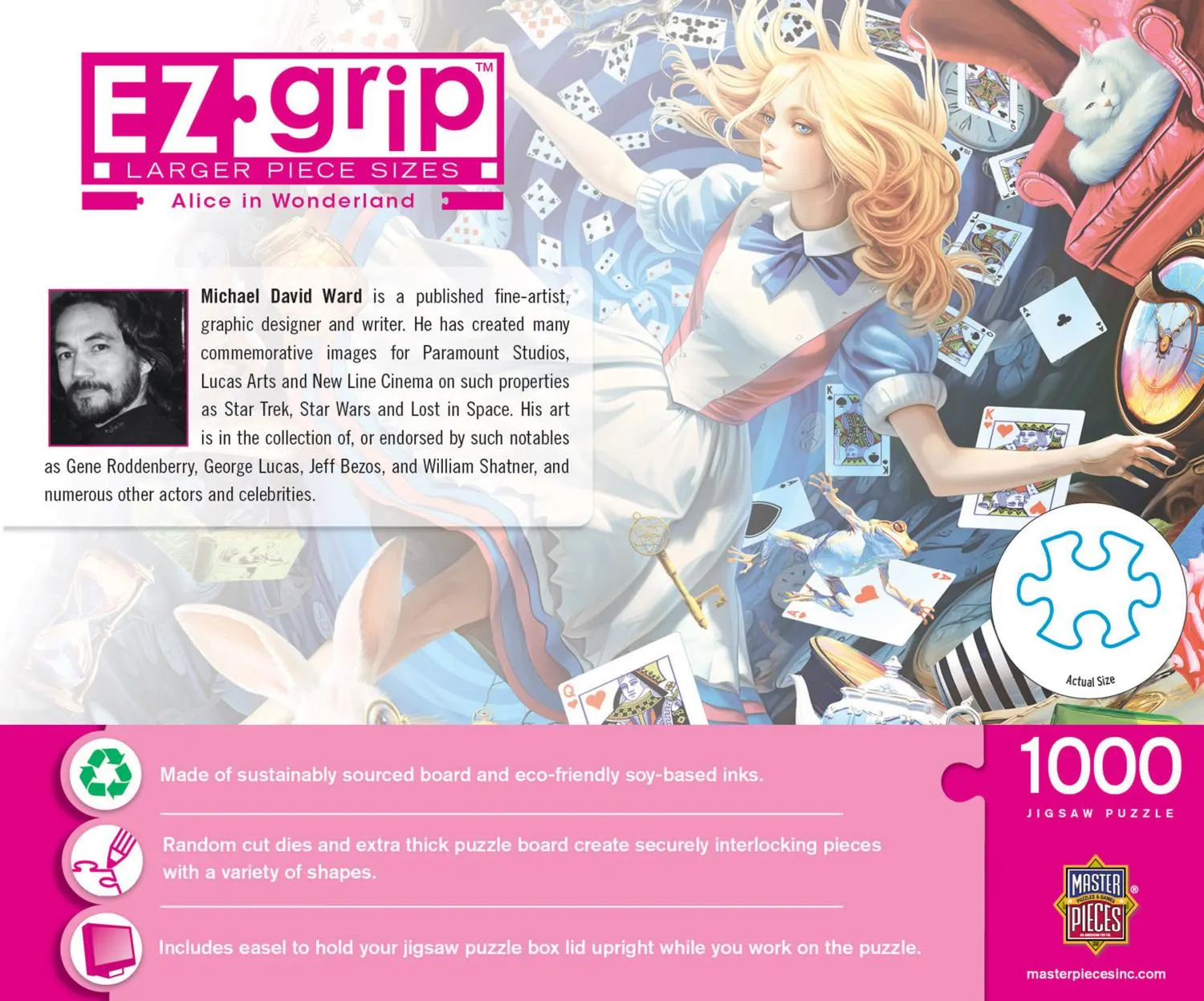 EZ Grip - Alice in Wonderland - 1000 Piece Jigsaw Puzzle by