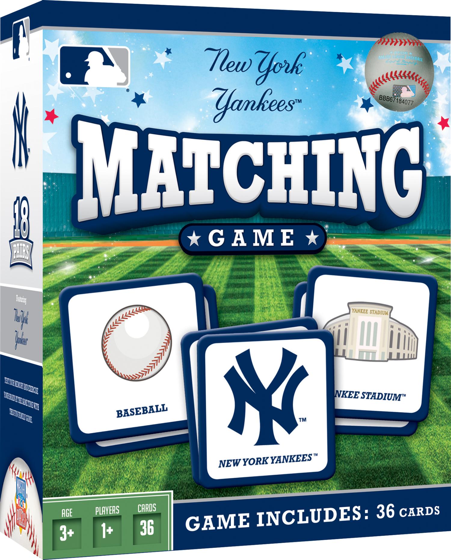 New York Yankees MLB Matching Game, MasterPieces | Puzzle Warehouse