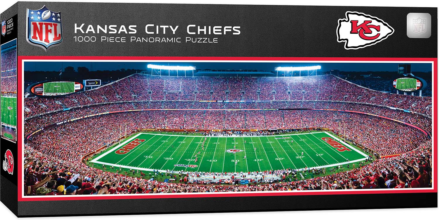 Kansas City Chiefs NFL Stadium Panoramics Center View, 1000 Pieces ...