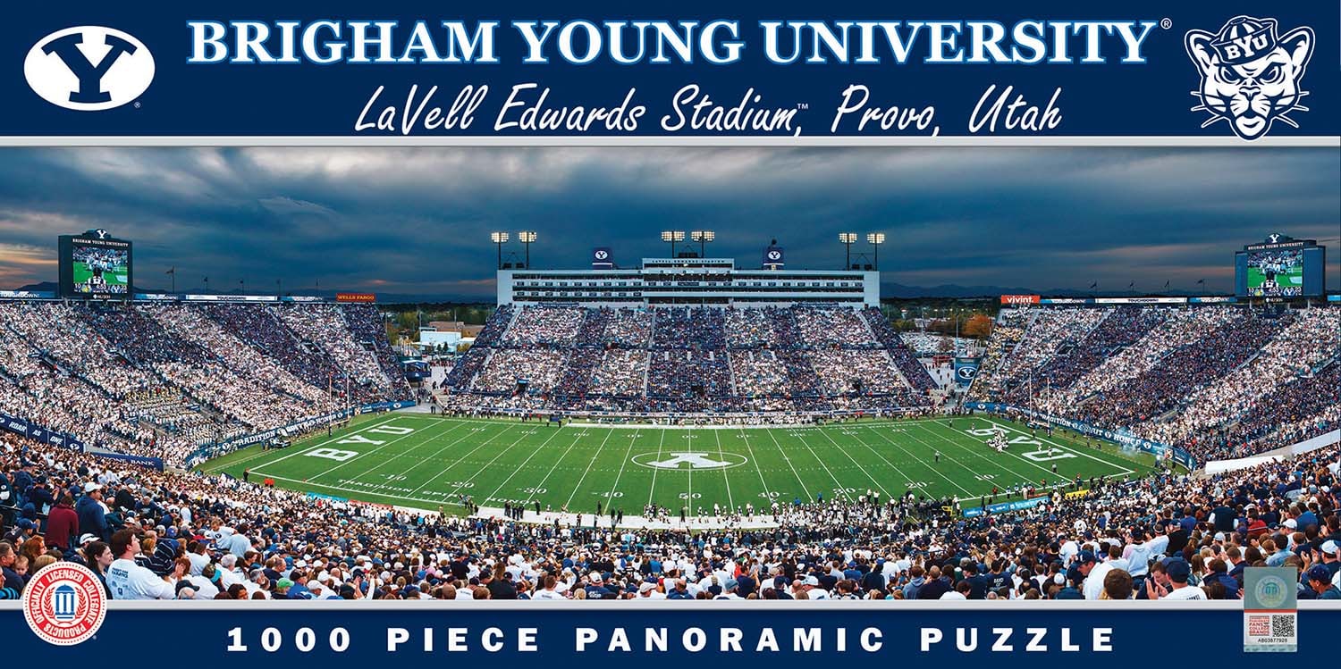 BYU Cougars NCAA Stadium Panoramics Center View - Scratch and Dent Sports