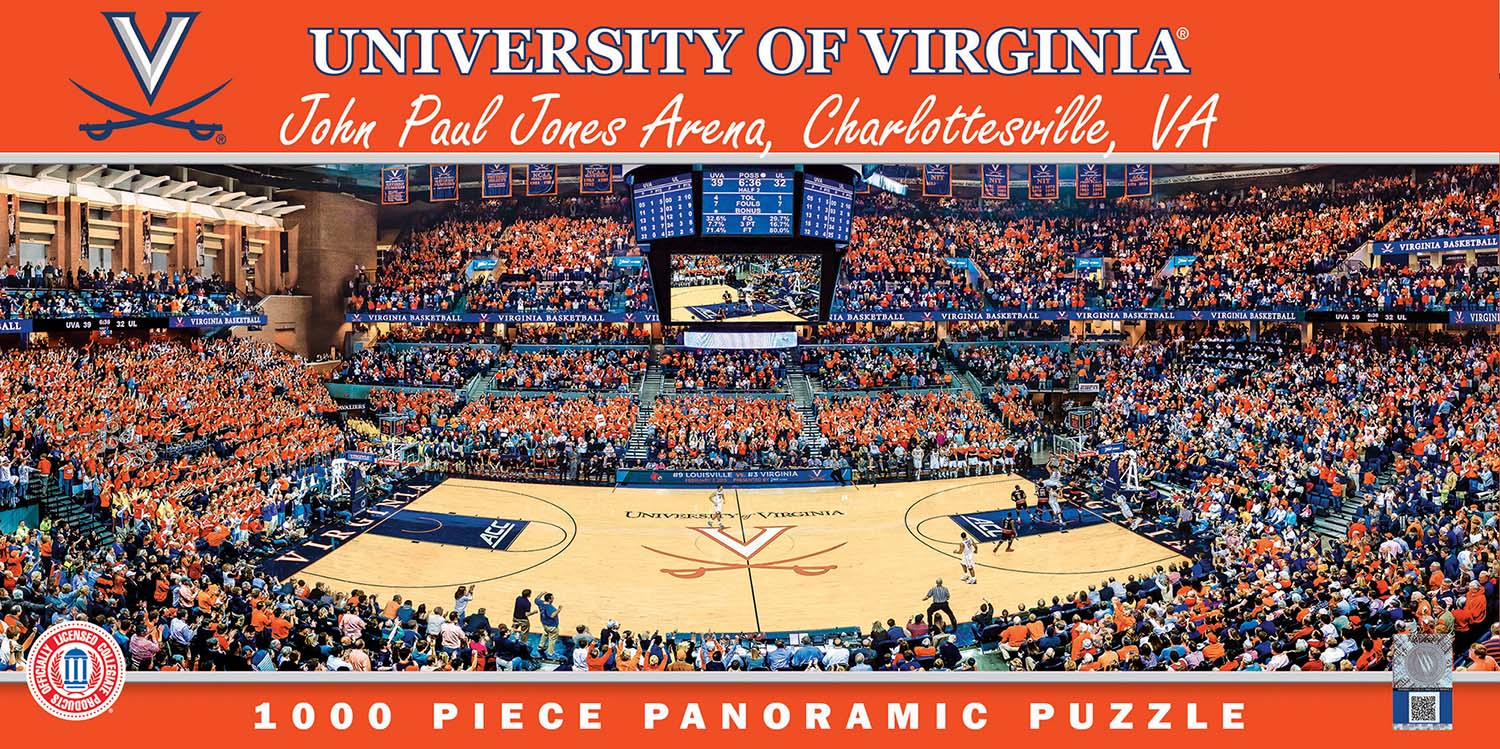 Virginia Cavaliers NCAA Stadium Panoramics Basketball Center View, 1000 ...