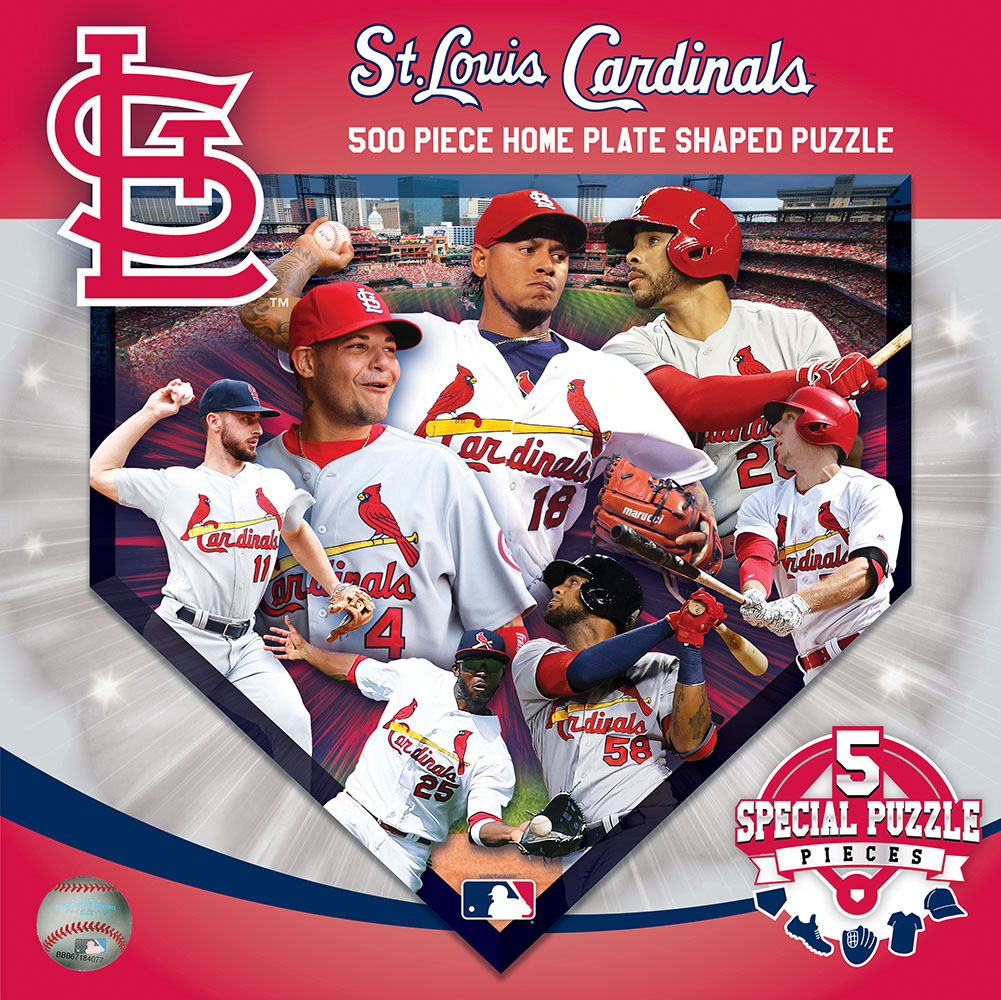 St. Louis Cardinals Homeplate Shaped Puzzle - Scratch and Dent Sports Shaped Puzzle