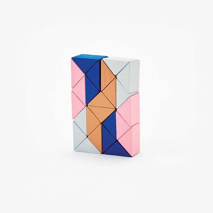Snake Block Small (pink/beige)
